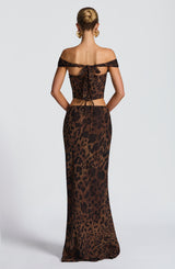 Chrysoula Top - Leopard Print
