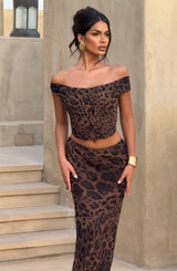 Chrysoula Top - Leopard Print