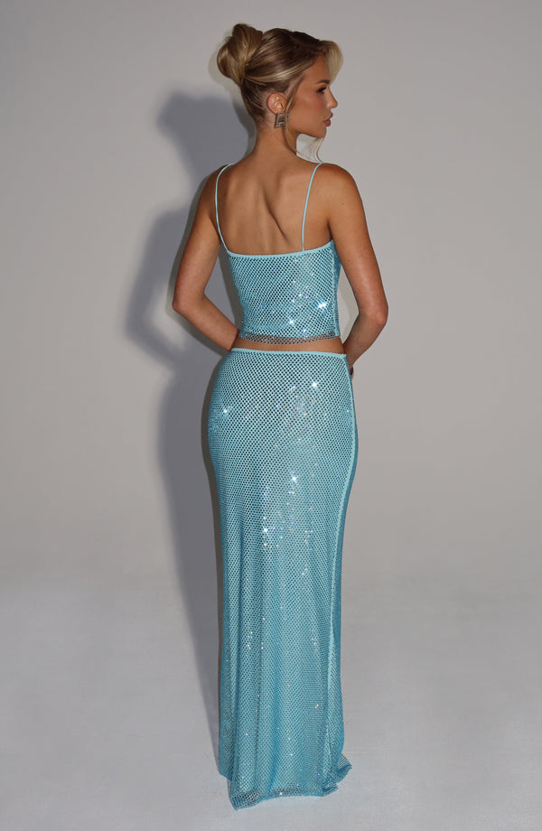 Hali Maxi Skirt - Aqua