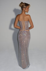 Hali Maxi Skirt - Silver