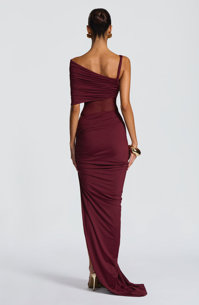 Henrietta Maxi Skirt - Cherry Lacquer