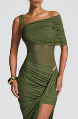 Henrietta Maxi Skirt - Khaki