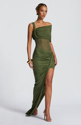 Henrietta Maxi Skirt - Khaki