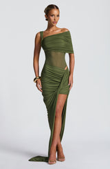 Henrietta Maxi Skirt - Khaki