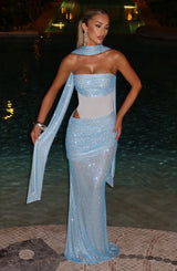 Kailani Maxi Dress - Aqua