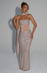 Kailani Maxi Dress - Nude