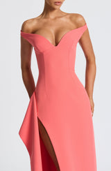 Khalesia Maxi Dress - Coral Pink