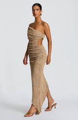 Laverna Midi Dress - Beige