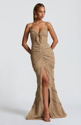 Lysandra Maxi Dress - Beige