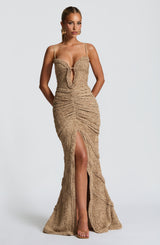 Lysandra Maxi Dress - Beige