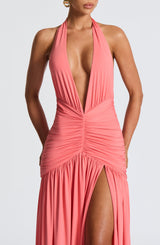Melania Maxi Dress - Coral Pink