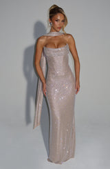 Mirabella Maxi Dress - Nude