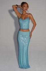 Nora Top - Aqua