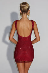 Petra Mini Dress - Wine
