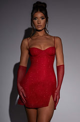 Pixie Glove - Red Sparkle