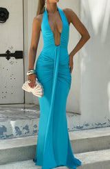 Rosetta Maxi Dress - Aqua