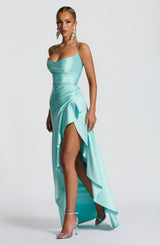 Samira Maxi Dress - Aqua