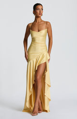 Samira Maxi Dress - Lemon