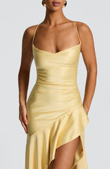 Samira Maxi Dress - Lemon