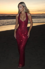 Starla Maxi Dress - Wine